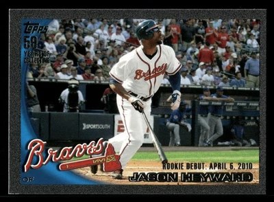 Jason Heyward Atlanta Braves 2010 Topps Update Black #US-214 SN /59 - Image 1 of 2