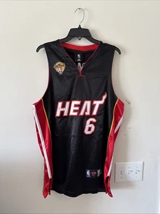 Camiseta deportiva Miami Heat Lebron James Adidas AUTÉNTICA parche final talla 48 #6 - Imagen 1 de 6