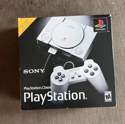SONY PLAYSTATION CLASSIC MINI CONSOLE/ 20 CLASSIC GAMES PRELOADED - Image 1 of 4