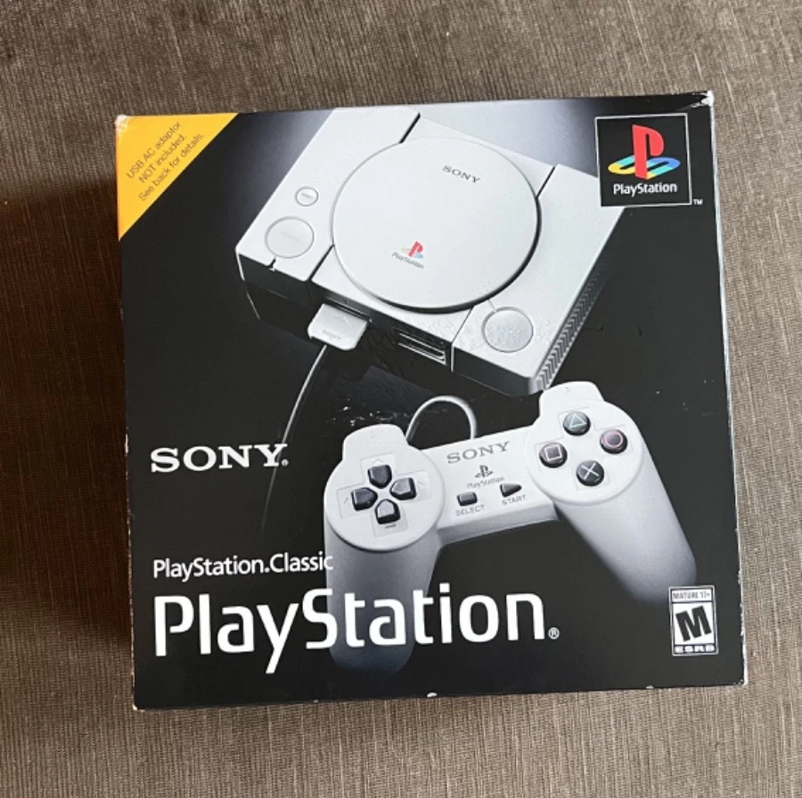SONY PLAYSTATION CLASSIC MINI CONSOLE/ 20 CLASSIC GAMES PRELOADED - Image 1 of 4