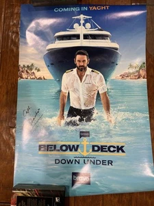 Below Deck Down Under Captain Jason Poster Autographed - Picture 1 of 2
