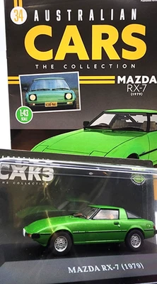 MAZDA RX-7 1979 GREEN #34 1:43 Scale Diecast Australian Classic Cars - Image 1 of 4