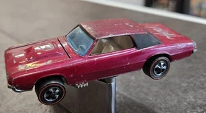 1967 HOT WHEELS REDLINE CUSTOM T BIRD CAR VINTAGE MATTEL HONG KONG WHITE - Picture 1 of 7