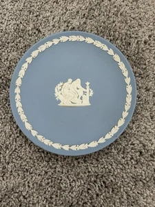Vintage Wedgwood Jasperware kleiner blauer Teller Opfer für Asklepios - Bild 1 von 6