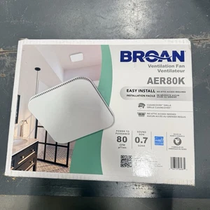 BROAN AER80K Bathroom Exhaust Fan 80 CFM Cleancover Grille - Picture 1 of 2