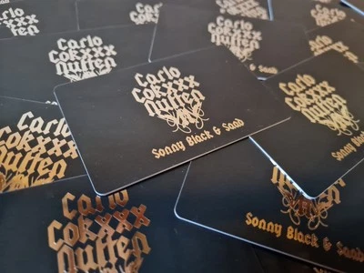 Bushido Sonny Black & Baba Saad Carlo Cokxxx Nutten 2 Promo Kreditkarte Card Neu - Bild 1 von 2