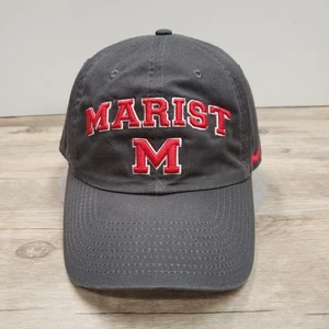 Marist Red Foxes Hat Cap Strap Back Mens One Size Gray College Nike Heritage 86 - Picture 1 of 9