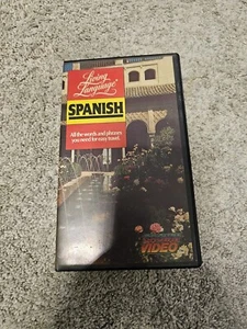 Living Language Spanish VHS Tape - Vintage Language Learning Video - Picture 1 of 3