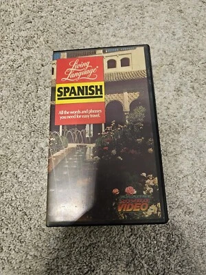Living Language Spanish VHS Tape - Vintage Language Learning Video - Image 1 of 3