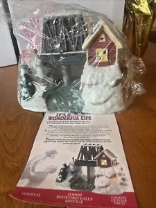 NUEVO It's a Wonderful Life Bedford Falls Bridge Serie II ENESCO 113000 Village - Imagen 1 de 3