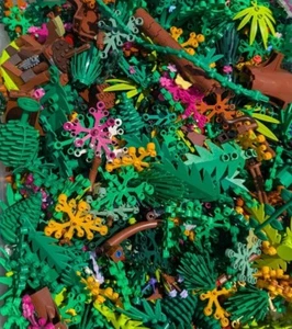Lego Lot 1/8, 1/4, 1/2 oder 1 Pfund Laub Bäume Pflanzen Blumen 50 100+ Stück 2oz+ - Bild 1 von 5