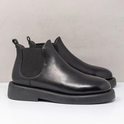 Botas Beatles MARSÈLL Gommello MMG473 de cuero negro, para mujer 6 EE. UU. (36 UE) Foto 1 de 4