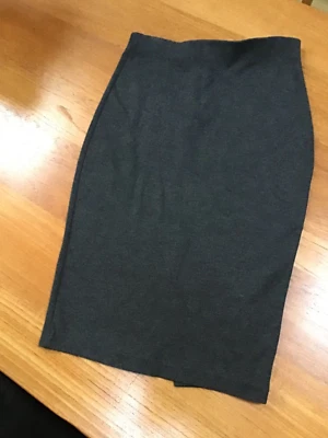 H&M midi grey stretchy pencil skirt size S (10) - Image 1 of 4