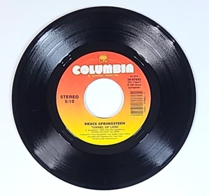 1987 Bruce Springsteen Vtg 45 Vinyl Two For The Road & Tunnel Of Love, 38-07663 - Picture 1 of 4