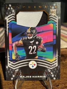 2021 Panini Black Najee Harris Futuristic Rookie RC Jersey Relic /50 Steelers - Picture 1 of 2