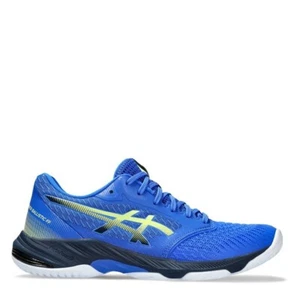 Asics Netball Ballistic FF Men's Indoor Court Shoes Blue/Yellow 9.5 UK - Picture 1 of 7