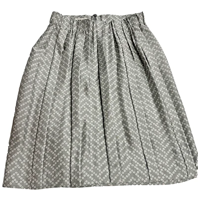 Falda de seda Dries Van Noten - EU 36 US 6 pequeños círculos plisados gris primavera Foto 1 de 4