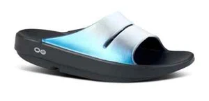 OOFOS Mujer OOahh Luxe Slide - Escarcha - Imagen 1 de 9