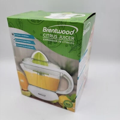 Brentwood J-15 24盎司电动柑橘榨汁机,透明 — 第 1/4 张图片