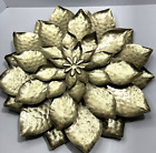 Set Of Two Lotus Gold Flowers Wall Art Pillowfort Wall Decor Home Decor NEW