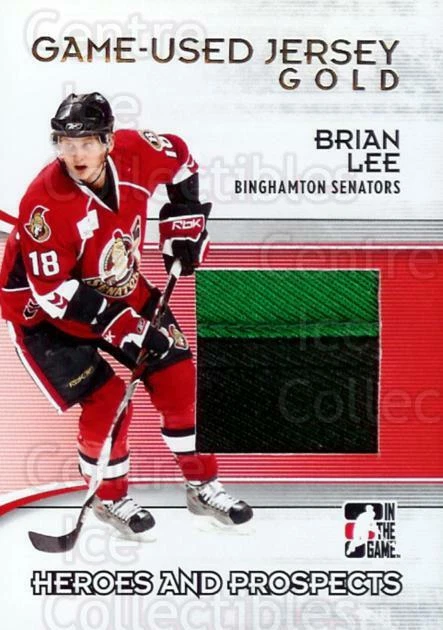 2009-10 ITG Heroes and Prospects Jersey Gold #3 Brian Lee - Image 1 of 1