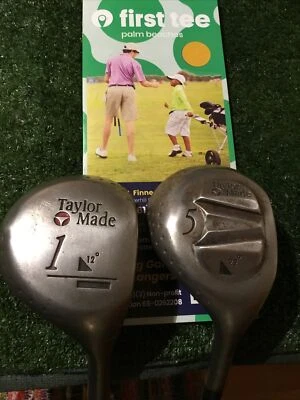 TaylorMade Driver and 5 Woods Set Flex Twist FTG-L1 Graphite Shafts - Image 1 of 4