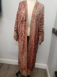 Ayka Colorful Rayon 2 Pockets Kimono Beach Duster One Size 168982 - Picture 1 of 17
