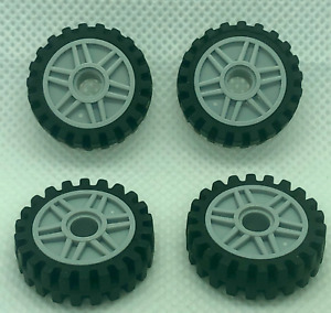 LEGO Set of Technic Tires & Wheels Lot  (4) You Choose Size ~ Car Vehicle Truck