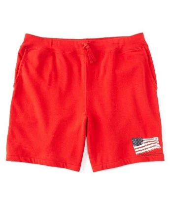 Bermuda Polo Ralph Lauren Masculina Bandeira dos EUA Tamanho 2XL-Grande Americana Lã Vermelha - Imagem 1 de 2