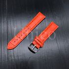 12 14 16 18 20 22 Mm Watch Band Strap Genuine Leather Fits For Longines Orange