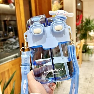Sanrio Cinnamoroll Two Way Drinking Water Bottle W Strap Large Capacity780ml NEW - Picture 1 of 6