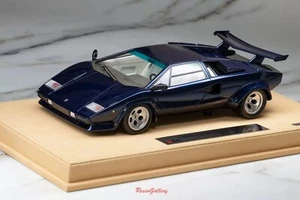 *SÚPER RARO* Maquillaje 1/18 1982 Lamborghini Countach LP5000S metálico azul oscuro - Imagen 1 de 7