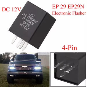 EP29 LED Turn-Signal-Bulbs-Flasher-Relay Fix Fast Quick Hyper Flashing for Chevy - Foto 1 di 13