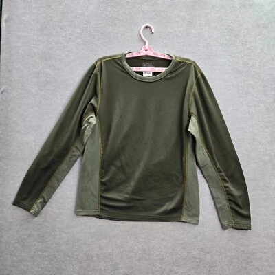 Camiseta deportiva REI para hombre M verde manga larga poliéster tejido térmico gofre Foto 1 de 4