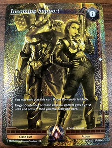 Alpha Clash TCG FOIL Incoming Support KS AC1-021 Kickstarter Exclusive PROMO NM - Picture 1 of 2