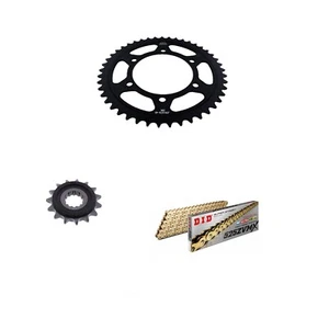 Yamaha MT-09 2013-2020 DID Gold ZVMX Chain & Black JT Silent Sprocket Kit - Picture 1 of 4