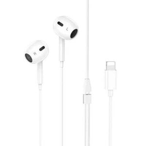 Hoco M111 Max Plug And Play Primero Digital Lightning Handsfree - White - Picture 1 of 4
