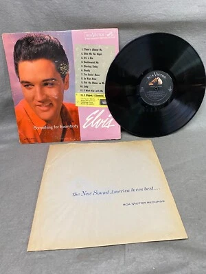 VINTAGE VINYL LP ELVIS PRESLEY SOMETHING FOR EVERYBODY RCA LPM2370 HIGH FIDELITY - Image 1 of 4