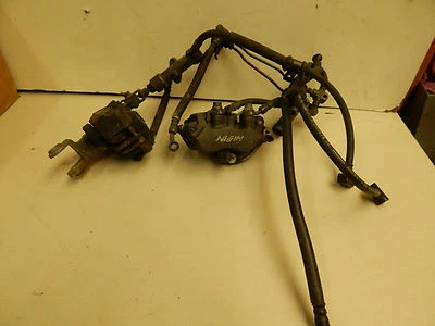 97 98 99 00 HONDA CBR1100 CBR1100XX BLACKBIRD PINZA DE FRENO DELANTERO JUEGO DE MANGUERA Y PASTILLAS Foto 1 de 2