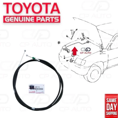 SE ADAPTA A: 90 - 95 TOYOTA 4RUNNER CAPÓ BLOQUEO CABLE DE CONTROL FABRICANTE ORIGINAL NUEVO Foto 1 de 4