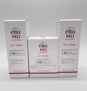 2x Protector solar facial transparente de amplio espectro Elta MD UV FPS 46 1,7 oz + viaje 0,5 oz - Imagen 1 de 1