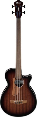 Ibanez / AEGB24FE-MHS (Mahogany Sunburst High Gloss) [Fretless Bass] Ibanez - Image 1 of 4