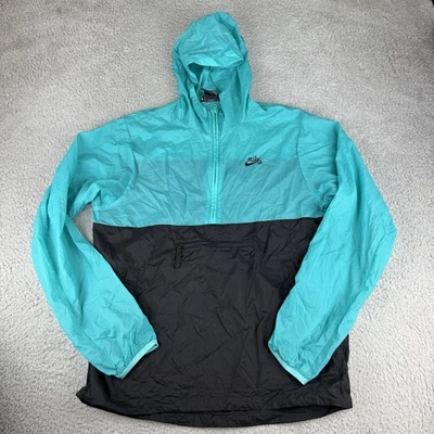 Nike SB Anorak Chaqueta Para Hombres Medio Verde azulado Con Capucha Embalable Media Cremallera Patín AO0296-309 Foto 1 de 4