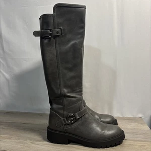 GBG G by Guess Damen 8,5 grau kniehoher Reitstiefel normale verstellbare Wade - Bild 1 von 12