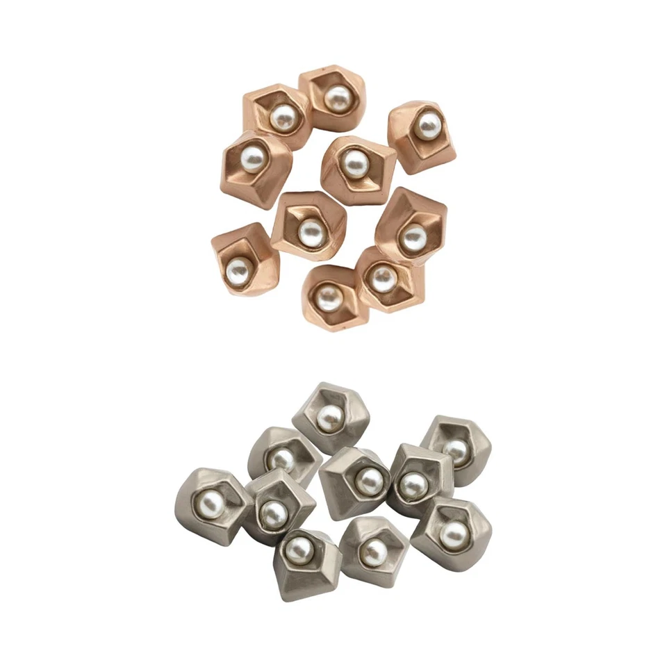 10Pcs Metal Shank Buttons Sewing Decoration Sew on for DIY Clothing, Costume, - Image 1 of 1