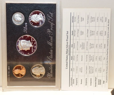 1996 S US 90% Silver Proof Set (Original Package From Mint). - Image 1 of 3
