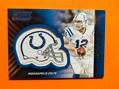 2016 Panini Score Veteran Helmet Patch Andrew Luck #5 Indianapolis Colts - Image 1 of 2