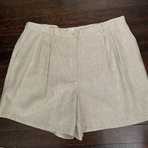 Jones New York Sport EUC Damen Leinen Wandershorts Größe 22W Flachs Farbe - Bild 1 von 6