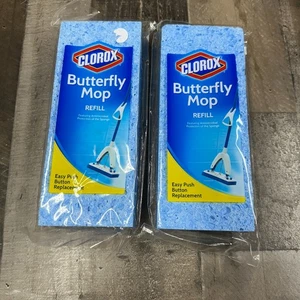 2 NUEVO Clorox Butterfly Mop Recarga Fácil Pulsador Repuesto DESCONTINUADO 2017 - Imagen 1 de 4