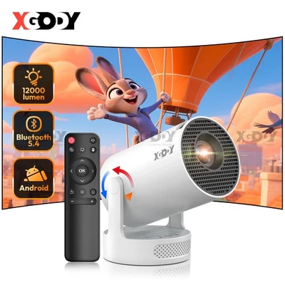 XGODY Protable 12000LMS Smart Projector LED 4K HD 720P WiFi BT Home Theater - Image 1 of 4